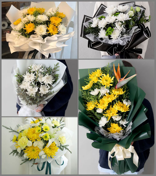 广西崇左龙州县八角乡白事花束代送